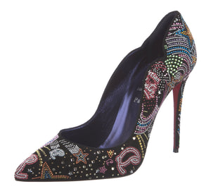 CHRISTIAN LOUBOUTIN Hot Chick Starlight Suede Pumps