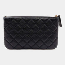 Load image into Gallery viewer, Chanel Caviar Quilted Canvas Leather Cosmetic Case Bag