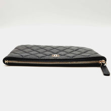 Load image into Gallery viewer, Chanel Caviar Quilted Canvas Leather Cosmetic Case Bag