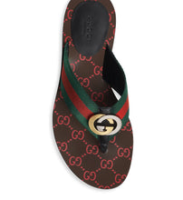 Load image into Gallery viewer, GUCCI Kika Canvas Sandals