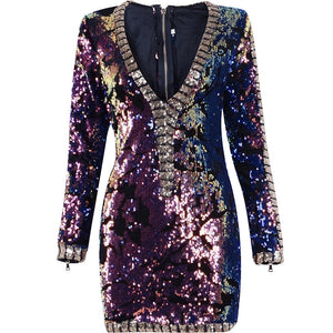 Sequined L/S Fabulous Dress