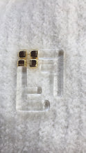 Cargar imagen en el visor de la galería, FENDI Transparent Plexiglass Earrings