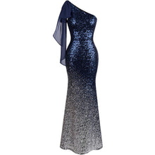 Load image into Gallery viewer, Sparkling Gradient Sequined Mermaid Dress