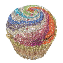 Cargar imagen en el visor de la galería, Crystal Cupcake Clutch Bag