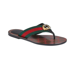 GUCCI Kika Canvas Sandals