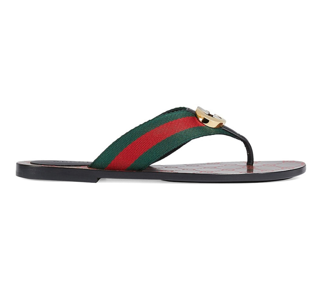 GUCCI Kika Canvas Sandals