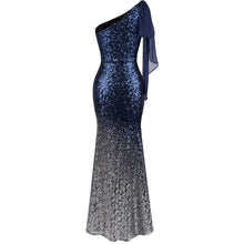 Load image into Gallery viewer, Sparkling Gradient Sequined Mermaid Dress